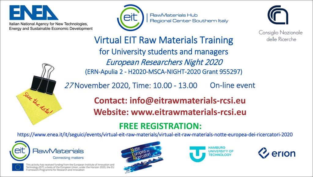 Save the date Virtual training