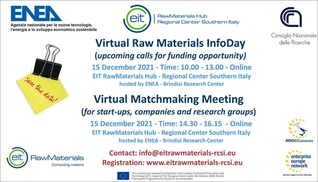 Virtual Raw Material InfoDay & Matchmaking