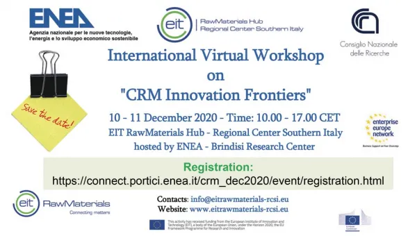 International Virtual Workshop on CRM Innovations Frontiers